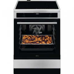 AEG CIB6647ABM Κουζίνα 73lt με Επαγωγικές Εστίες Π59.6εκ. Inox